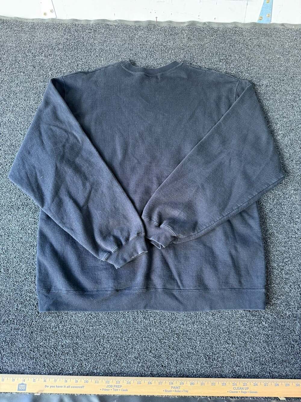 Vintage 90s Adidas Embroidered Logo Crewneck Sweatshirt XL Black - Picture 2 of 7